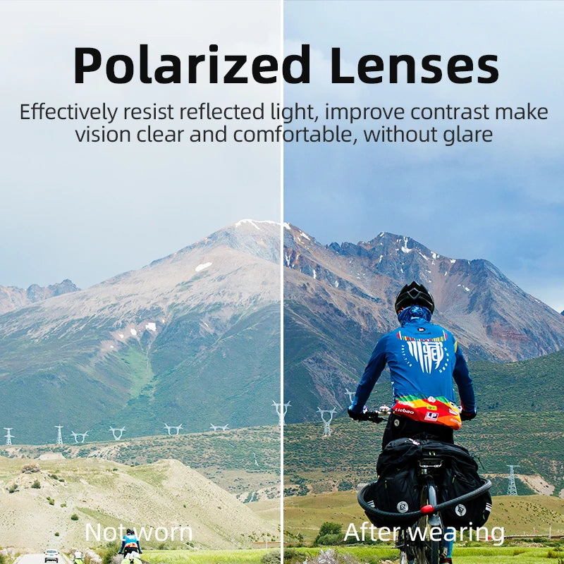 ROCKBROS Polarized UV400 Sports Sunglasses For Cycling