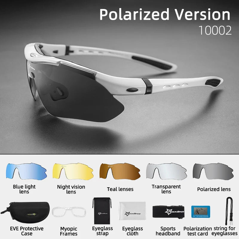 Rockbros Polarized Cycling Glasses UV400 Sports Eyewear