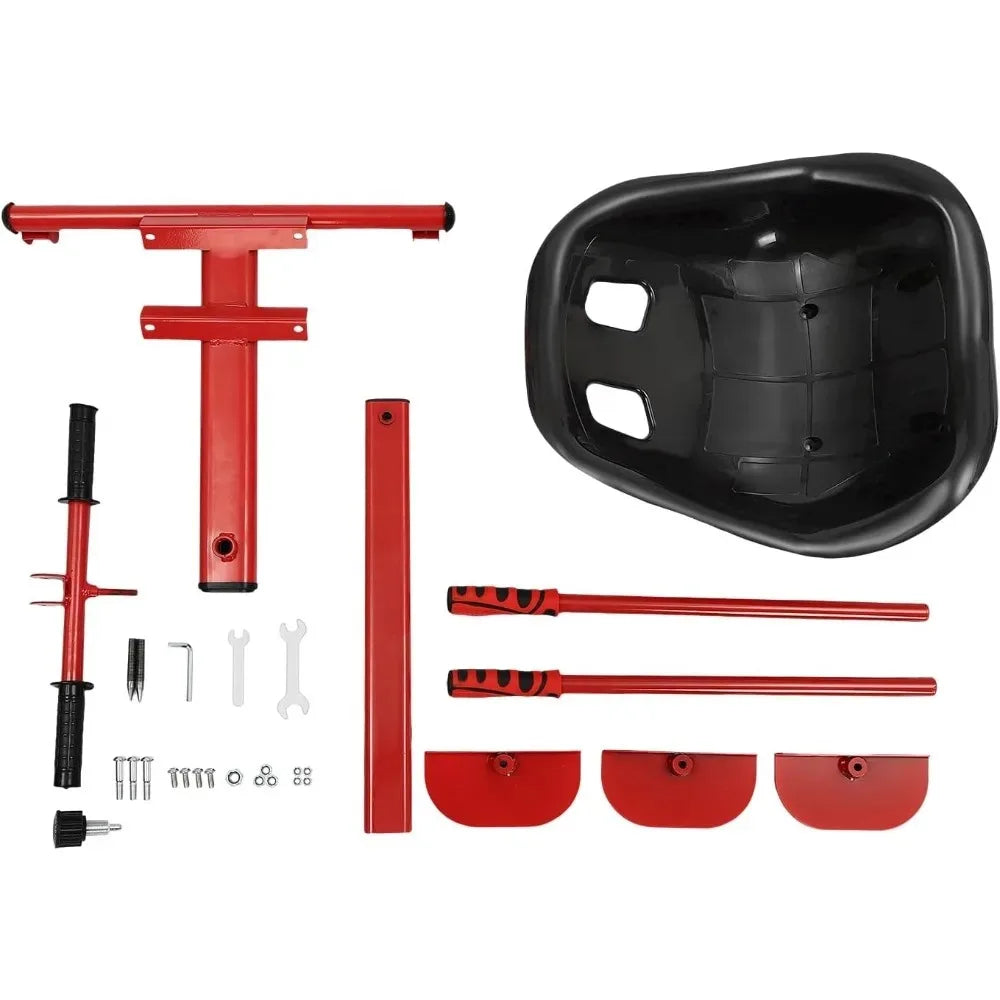 Hign Concerned Snow Racer Sled Ski Slider Board With Pedals
