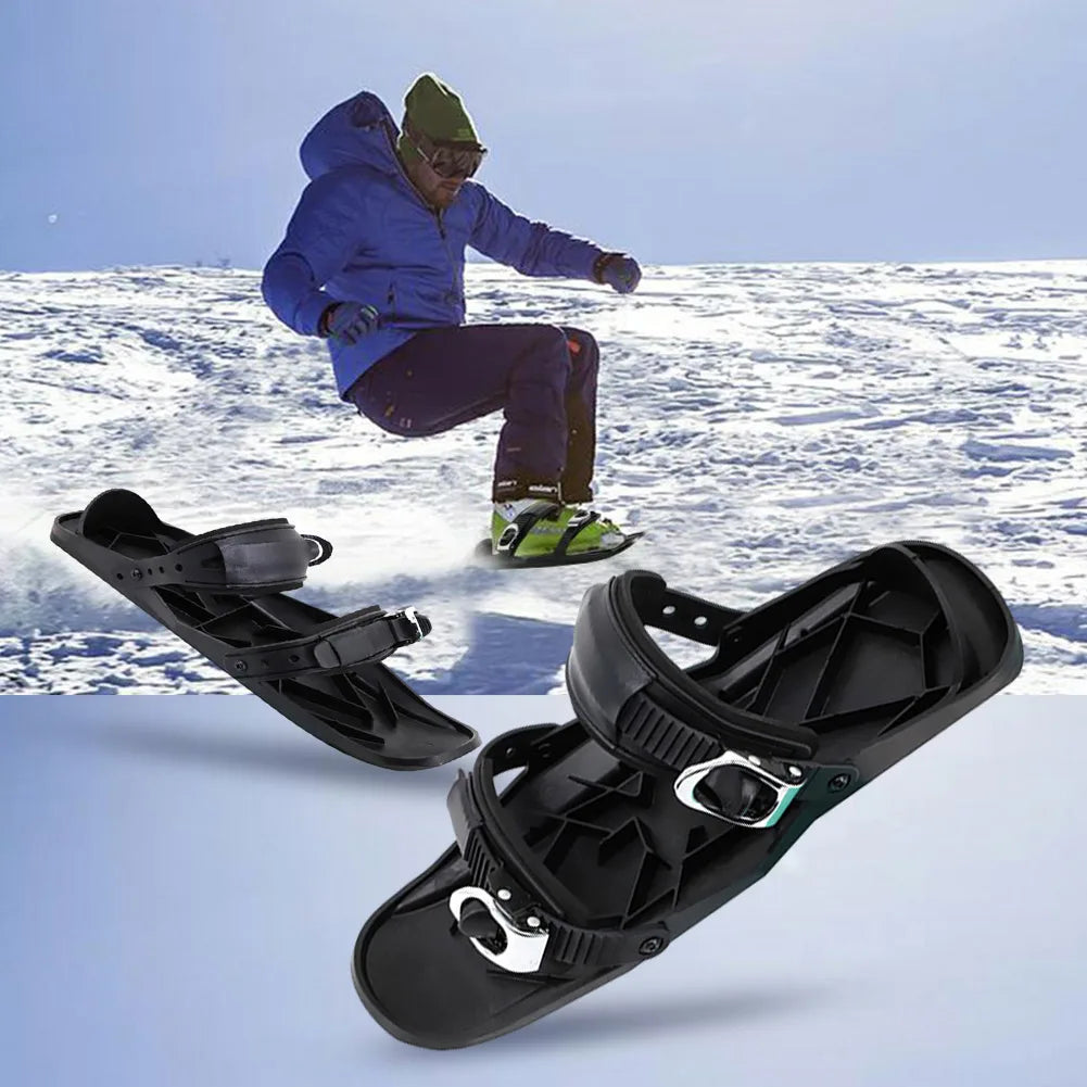 MOJOYCE Mini Ski Skates Adjustable Snowboard Boots Winter