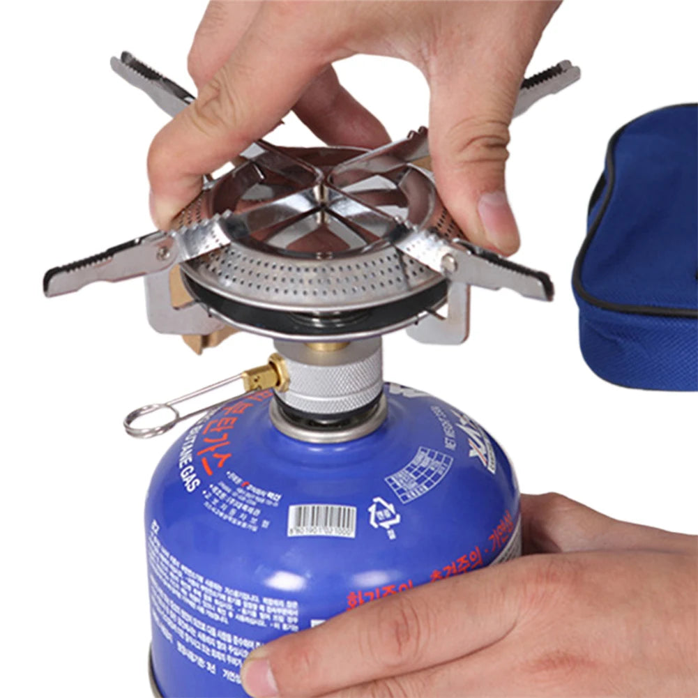 Shunmaii Portable Outdoor Gas Stove With Adjustable Flame