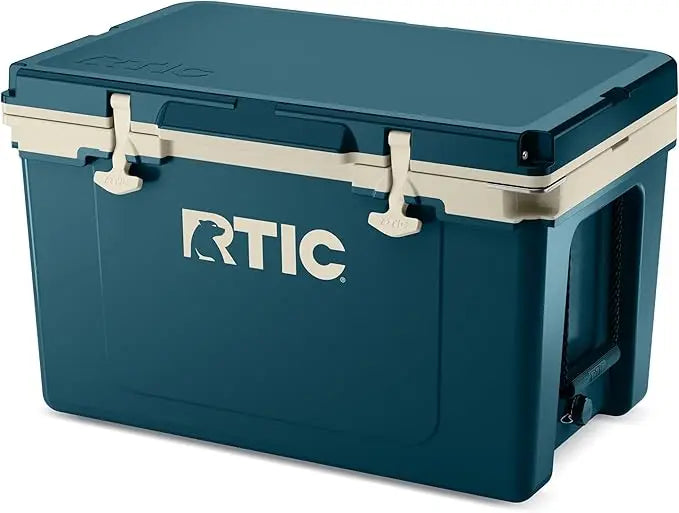 Ultra-Light 52 Quart Hard Cooler Insulated Portable Ice Chest Box for Beach, Drink, Beverage, Camping, Picnic, Fishing, Boat, B