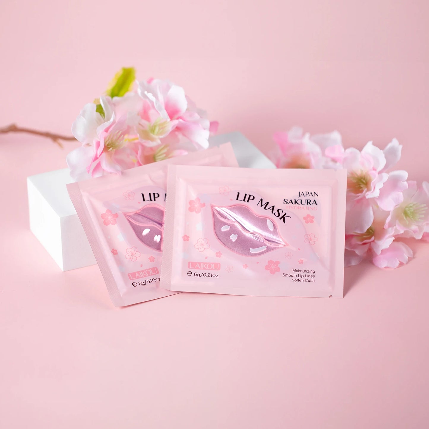 Laikou Sakura Skincare Set Hydrating Toner Lip Mask MudMask