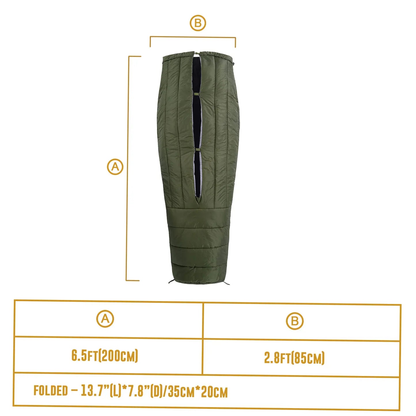 OneTigris Featherlite Quilt 40 Degree Hammock Sleeping Bag
