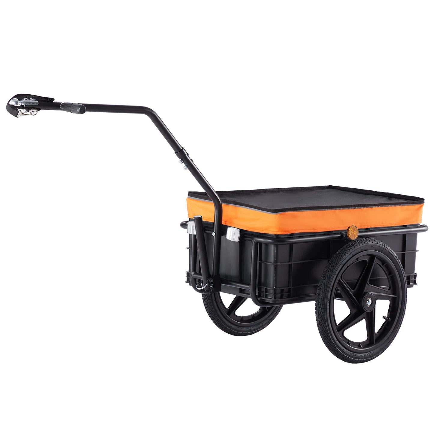 SucceBuy Bike Cargo Trailer Foldable Storage Wagon 88 Lbs