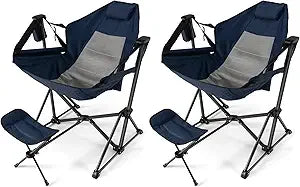 XMSJ Hammock Camping Chair 2 Pack Outdoor Folding Chair