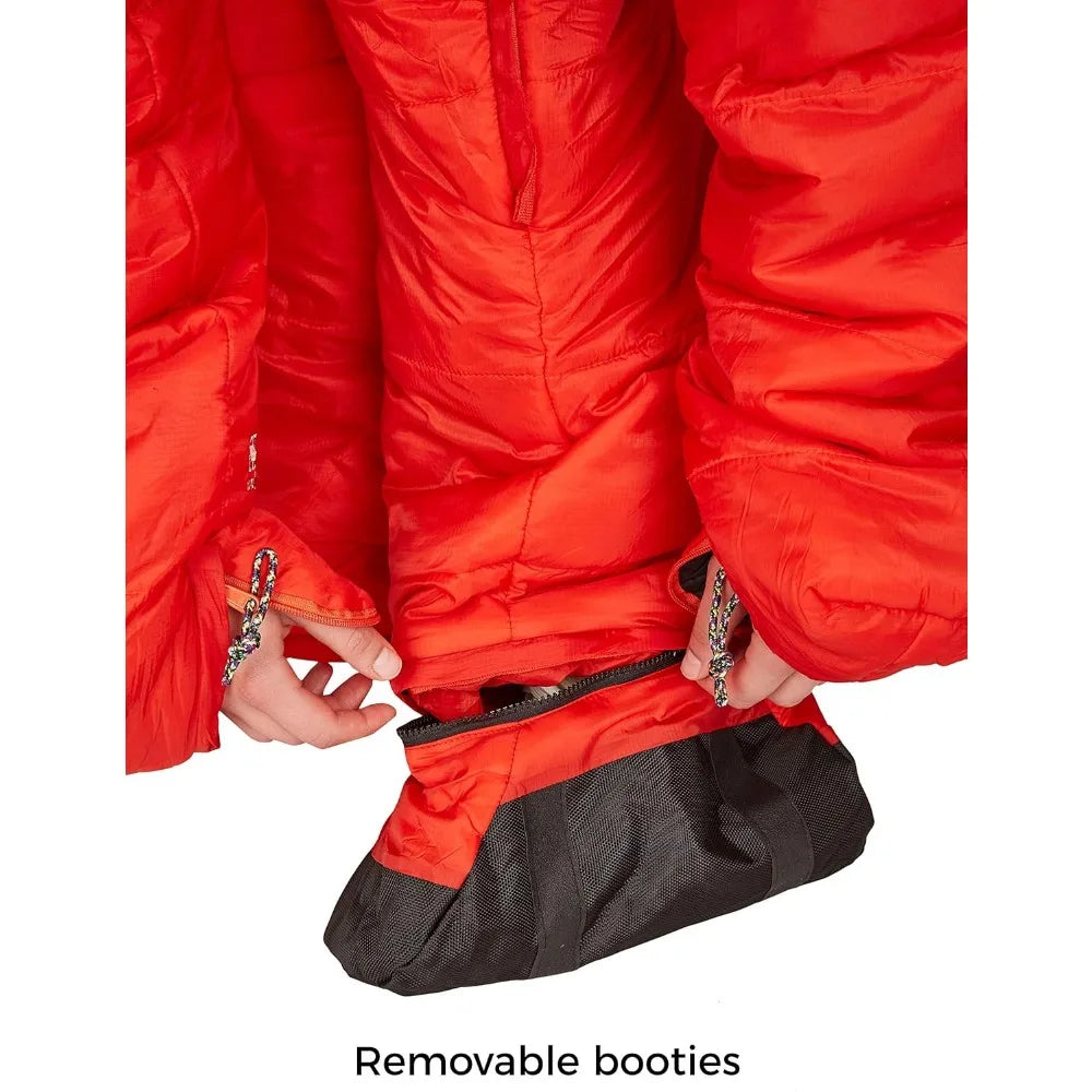 Warm Lightweight Sleeping Bag With Legs And Arms Thinsulate