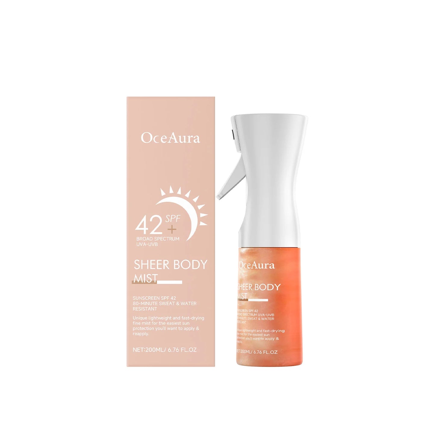 OceAura Facial Sunscreen Spray Moisturizing Absorption