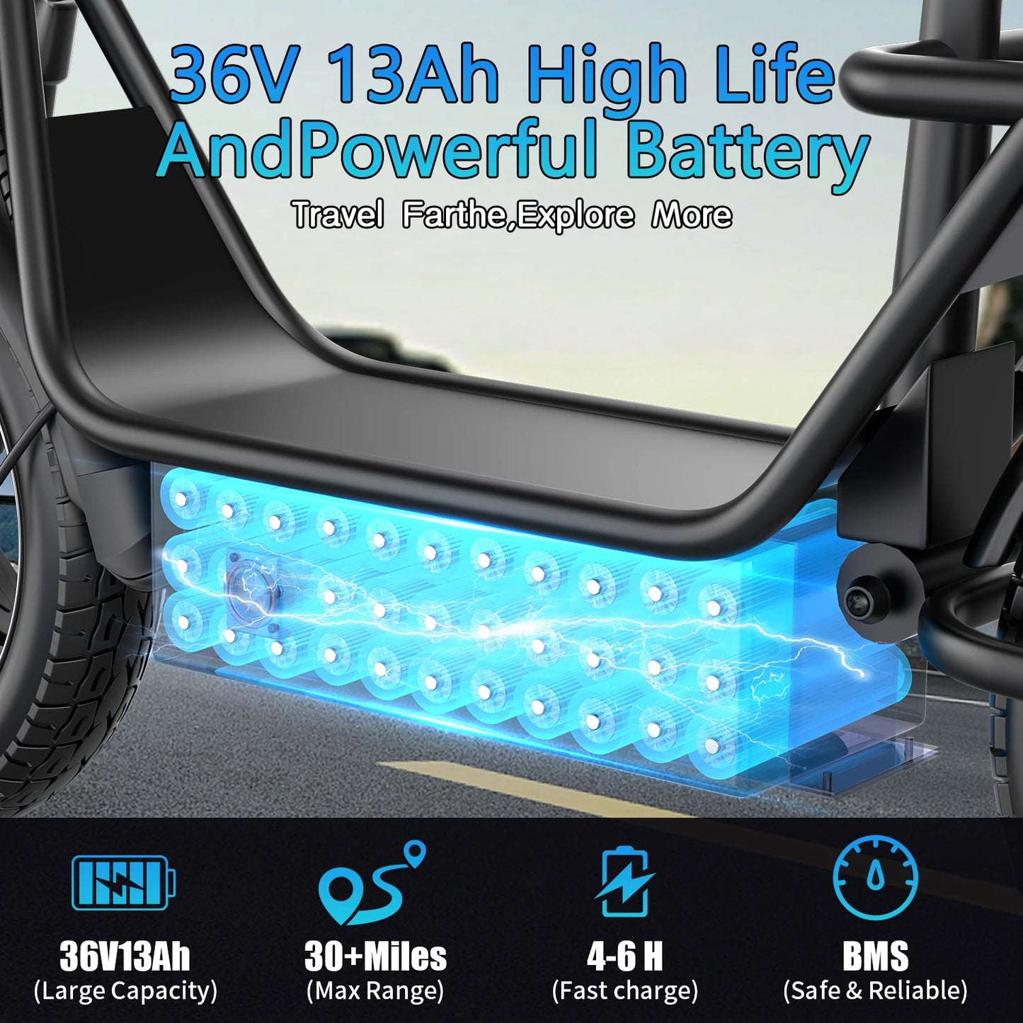 Fold Electric Scooter With Basket 500W Full Suspension