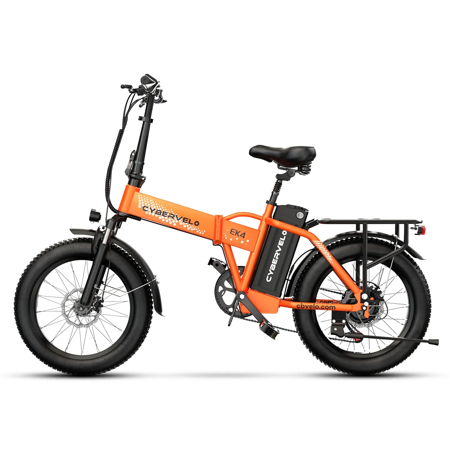 Cybervelo 1000W Folding Electric Bike With Large Battery