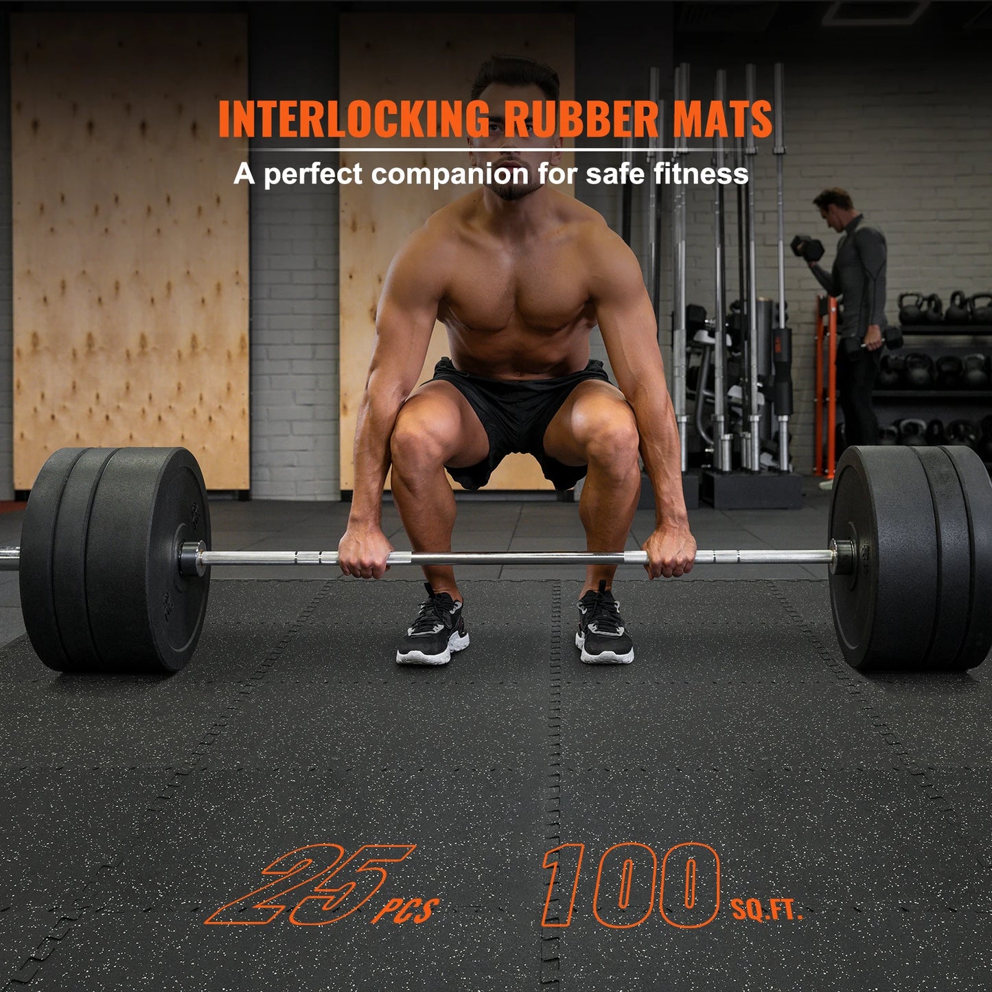 SucceBuy Interlocking Workout Mats Foam Rubber Gym Flooring