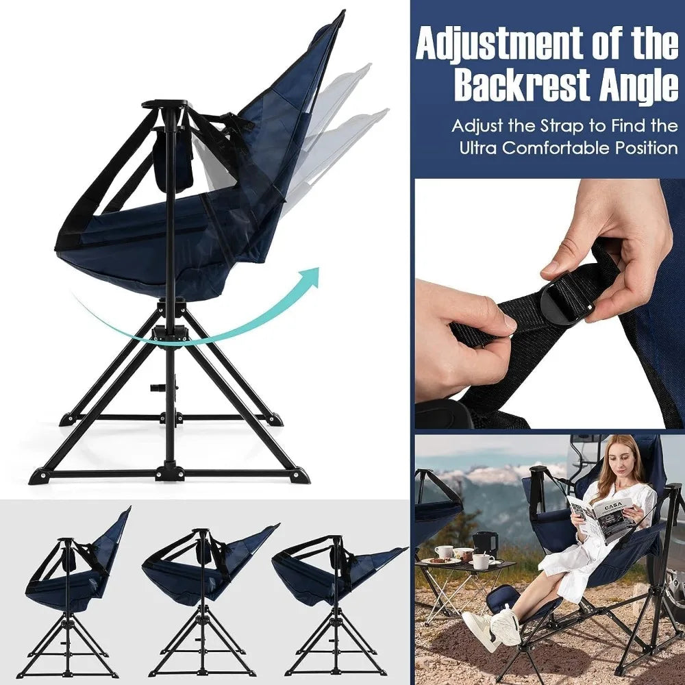 XMSJ Hammock Camping Chair 2 Pack Outdoor Folding Chair