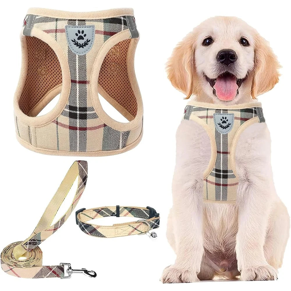 Fujian Adjustable No Pull Dog Harness Collar Leash Set