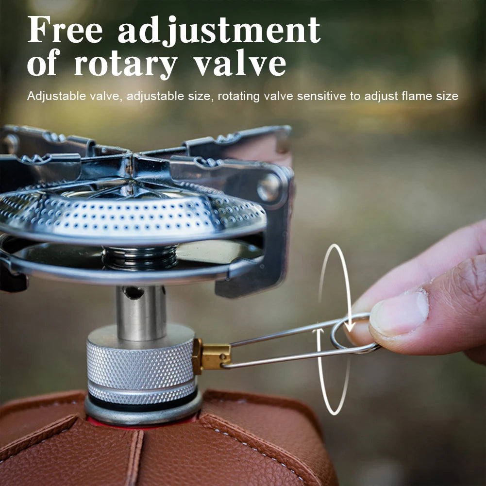 Shunmaii Portable Outdoor Gas Stove With Adjustable Flame