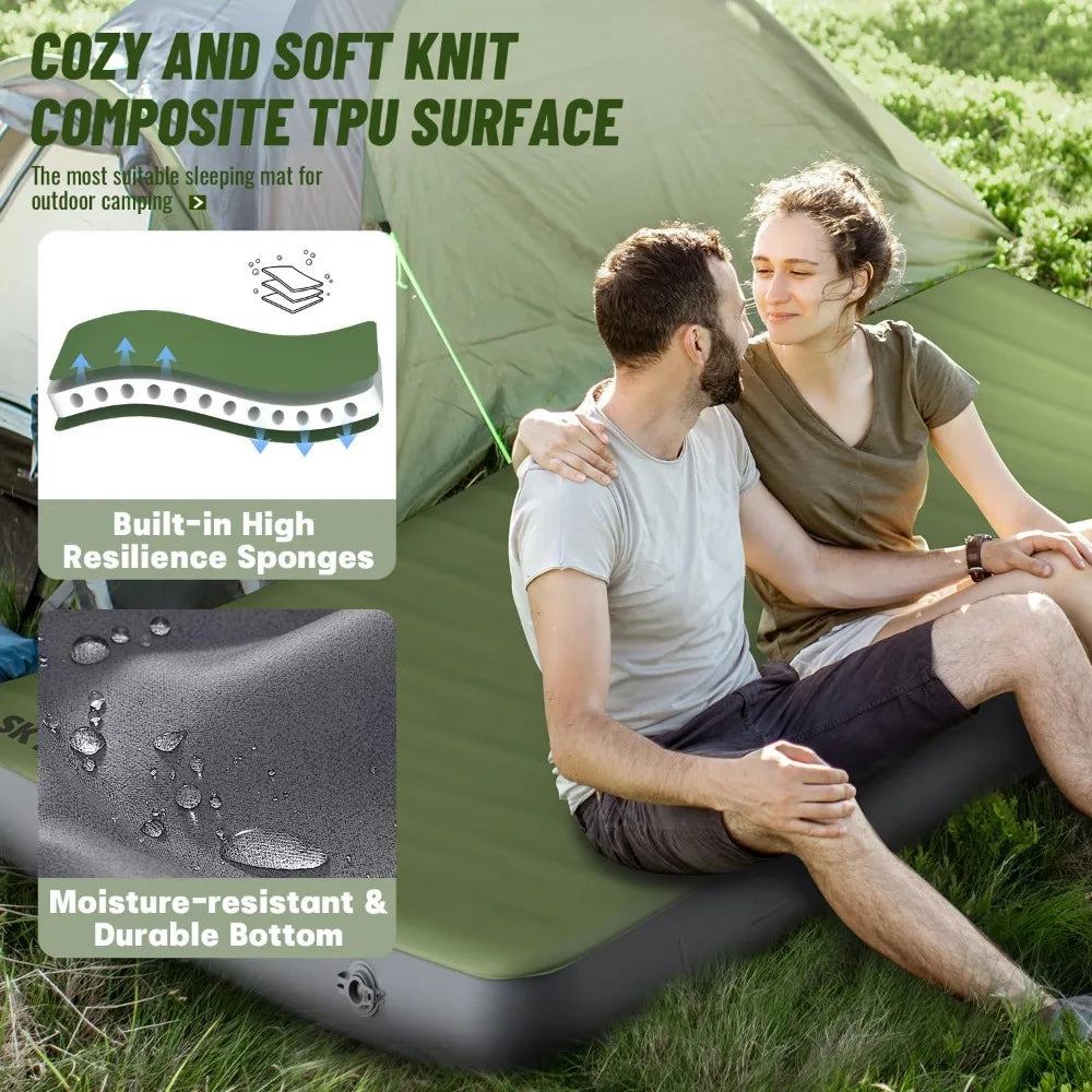 YTYIN Self Inflating Memory Foam Camping Sleeping Pad