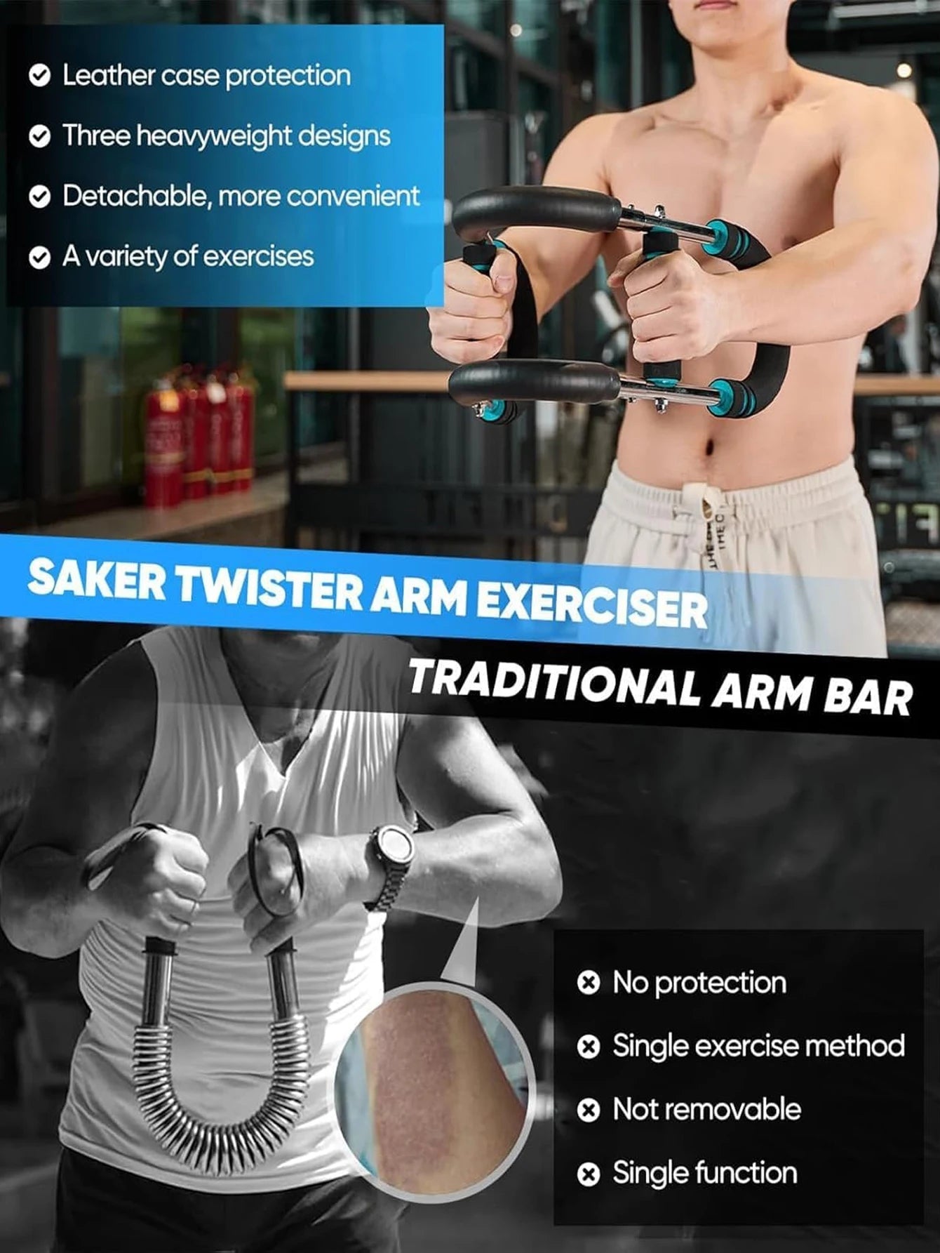 Adjustable Arm Trainer Chest Expander Upper Body Strength