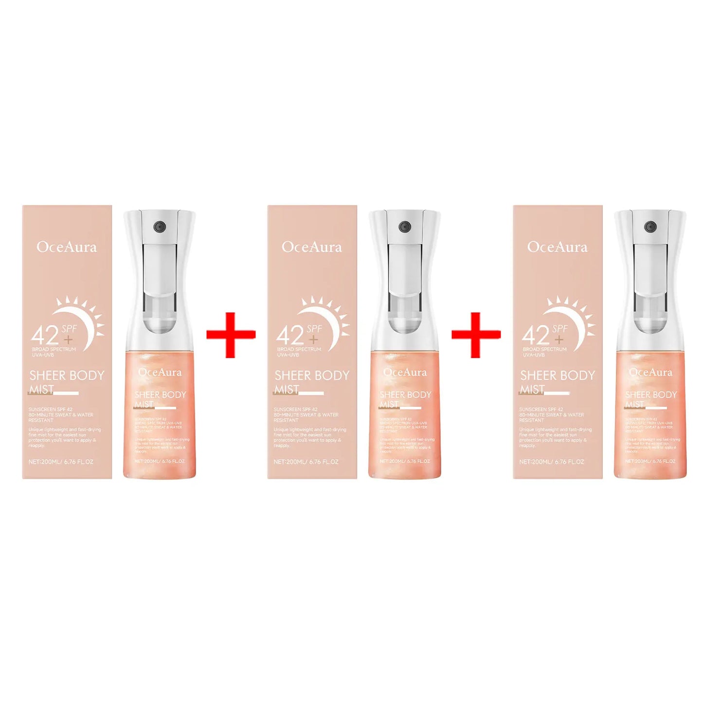 OceAura Facial Sunscreen Spray Moisturizing Absorption