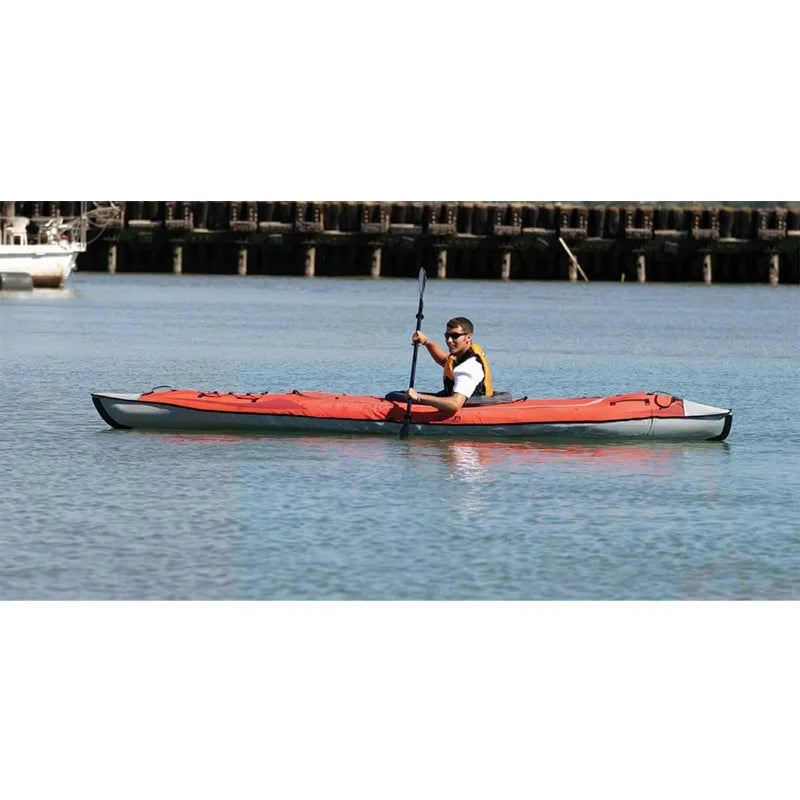 Advanced Elements AE1007-R AdvancedFrame Convertible Inflatable Kayak - 15' - Red