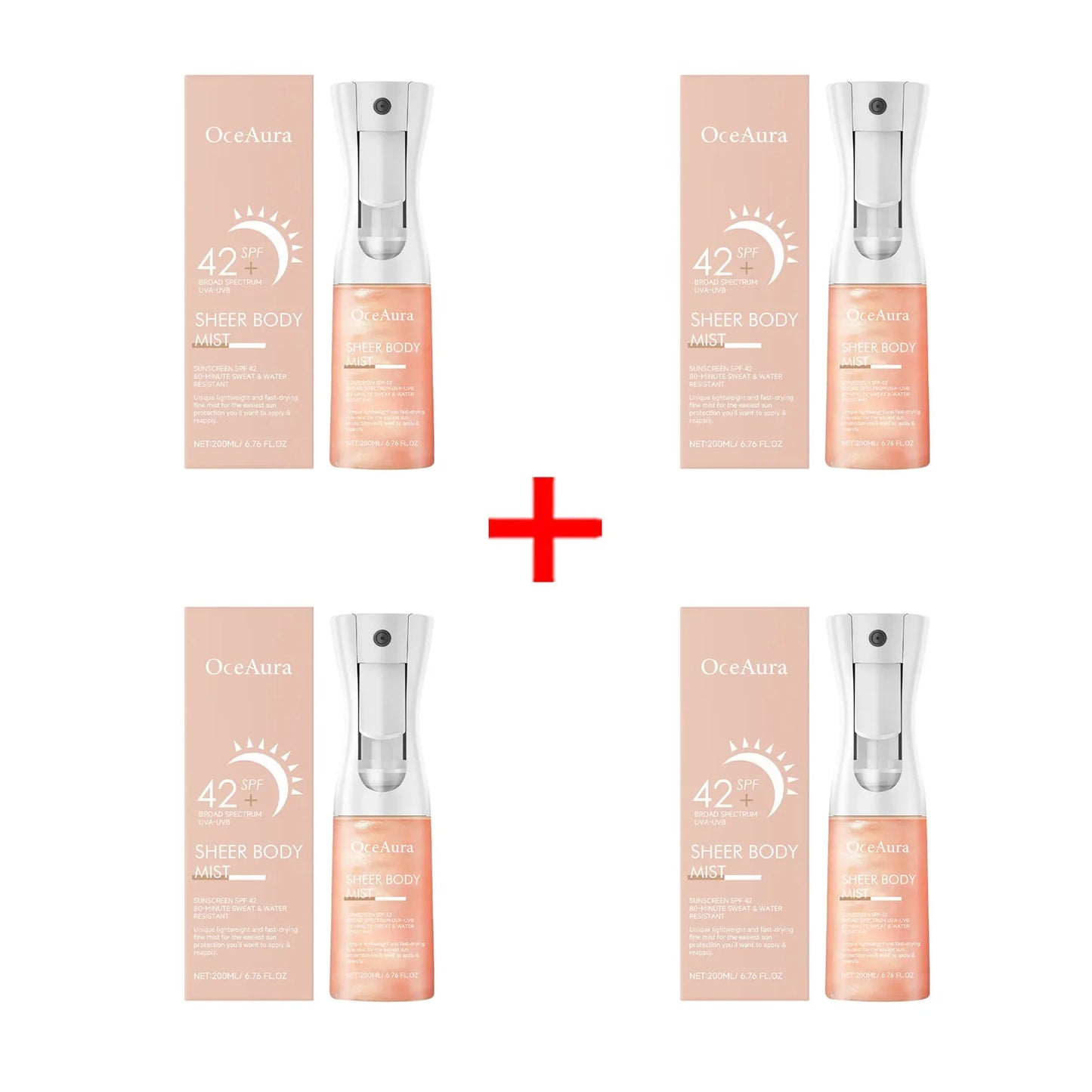 OceAura Facial Sunscreen Spray Moisturizing Absorption