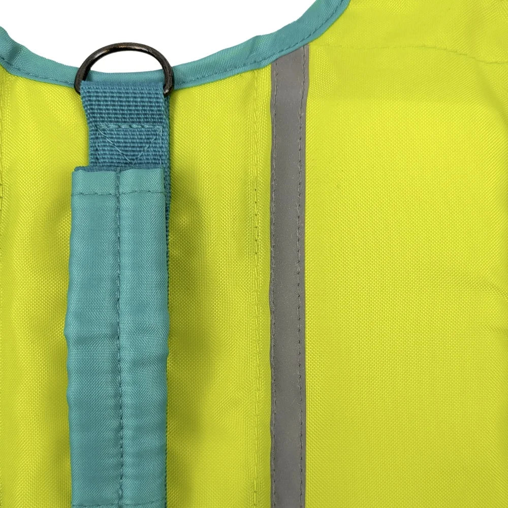 Durable Dog Life Jacket Flotation Vest with Handle Medium Dogs Helps Pets Stay Afloat Water Safety Gear