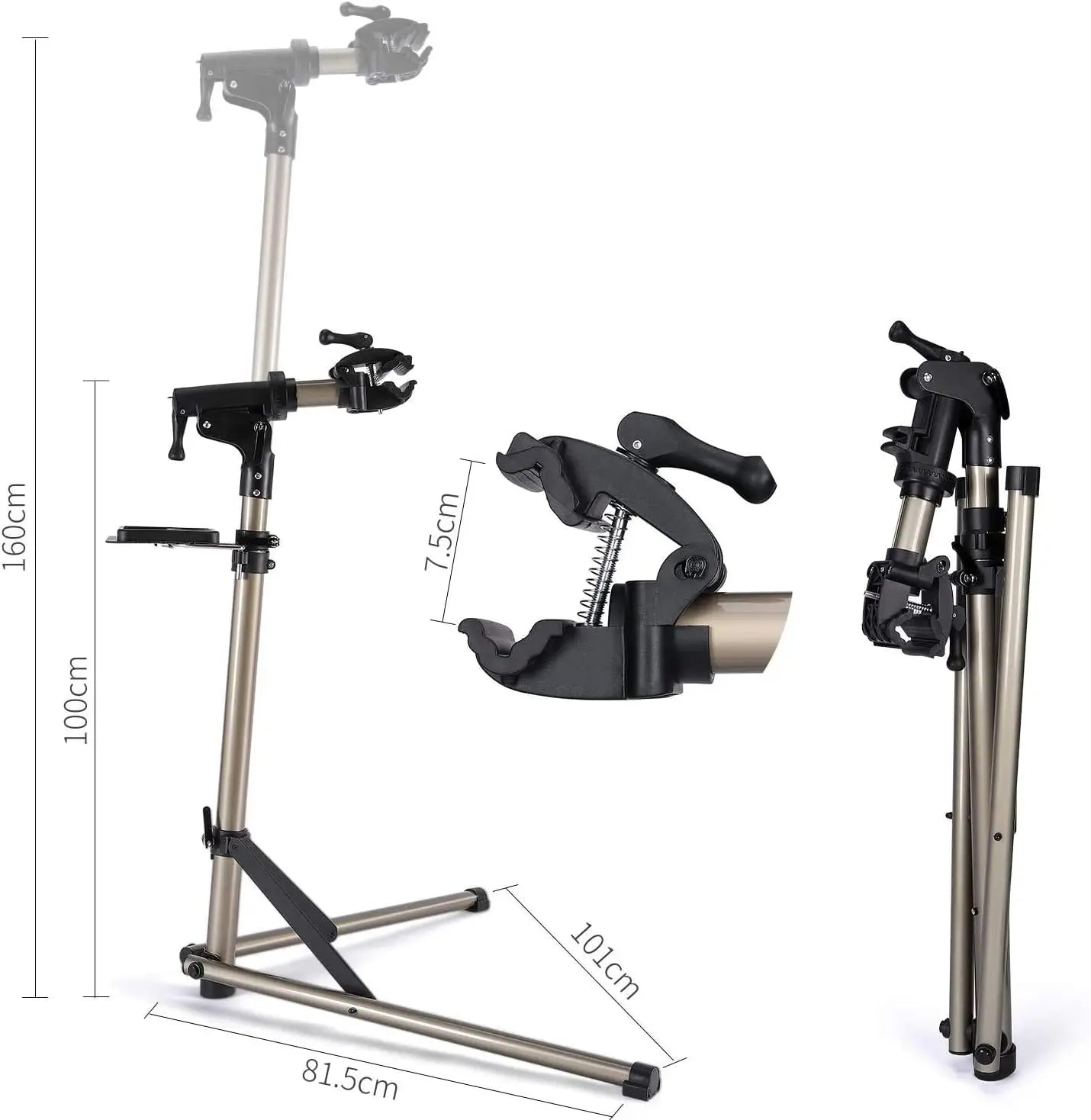 XMSJH Bike Repair Stand Adjustable Aluminum Workshop Rack