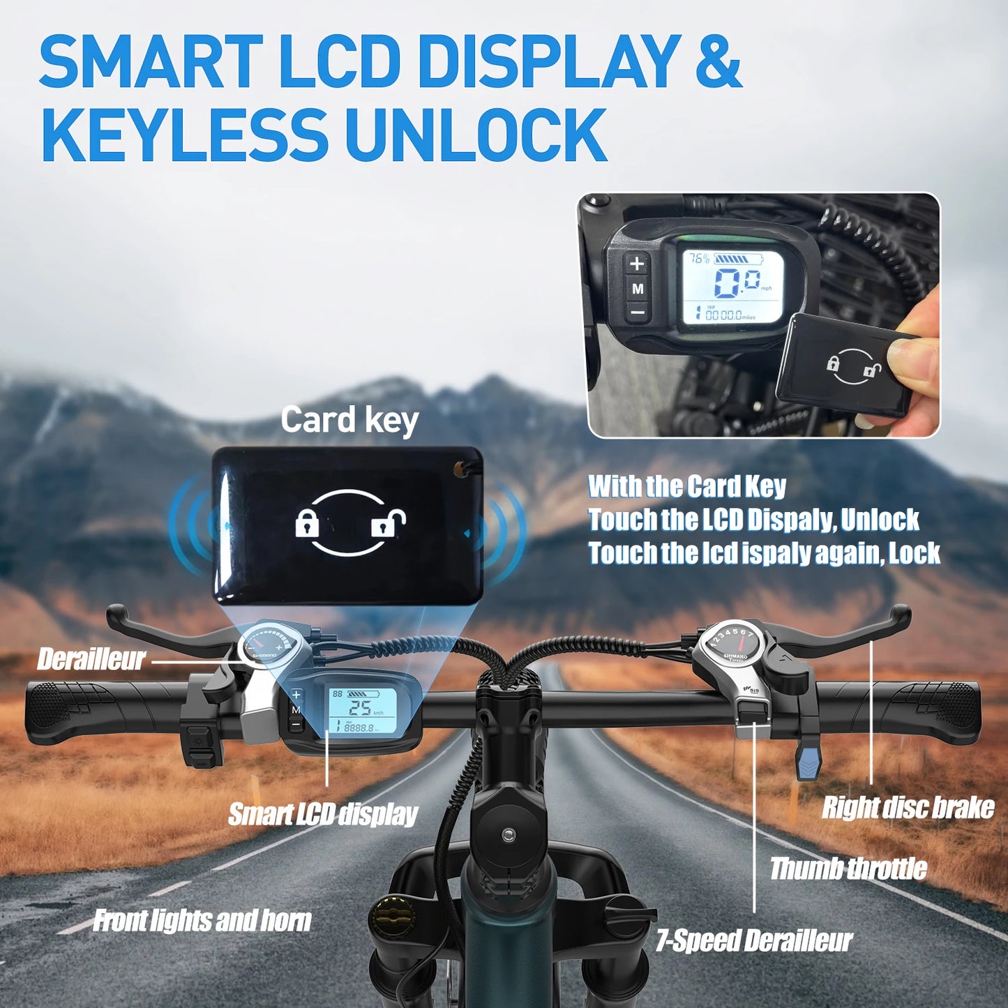 26" 24" Electric Bike For Adults With 500W Powerful Motor 36V 374Wh/468Wh Battery, Up To 30 Miles, 19 MPH,Electric Mountain Bike
