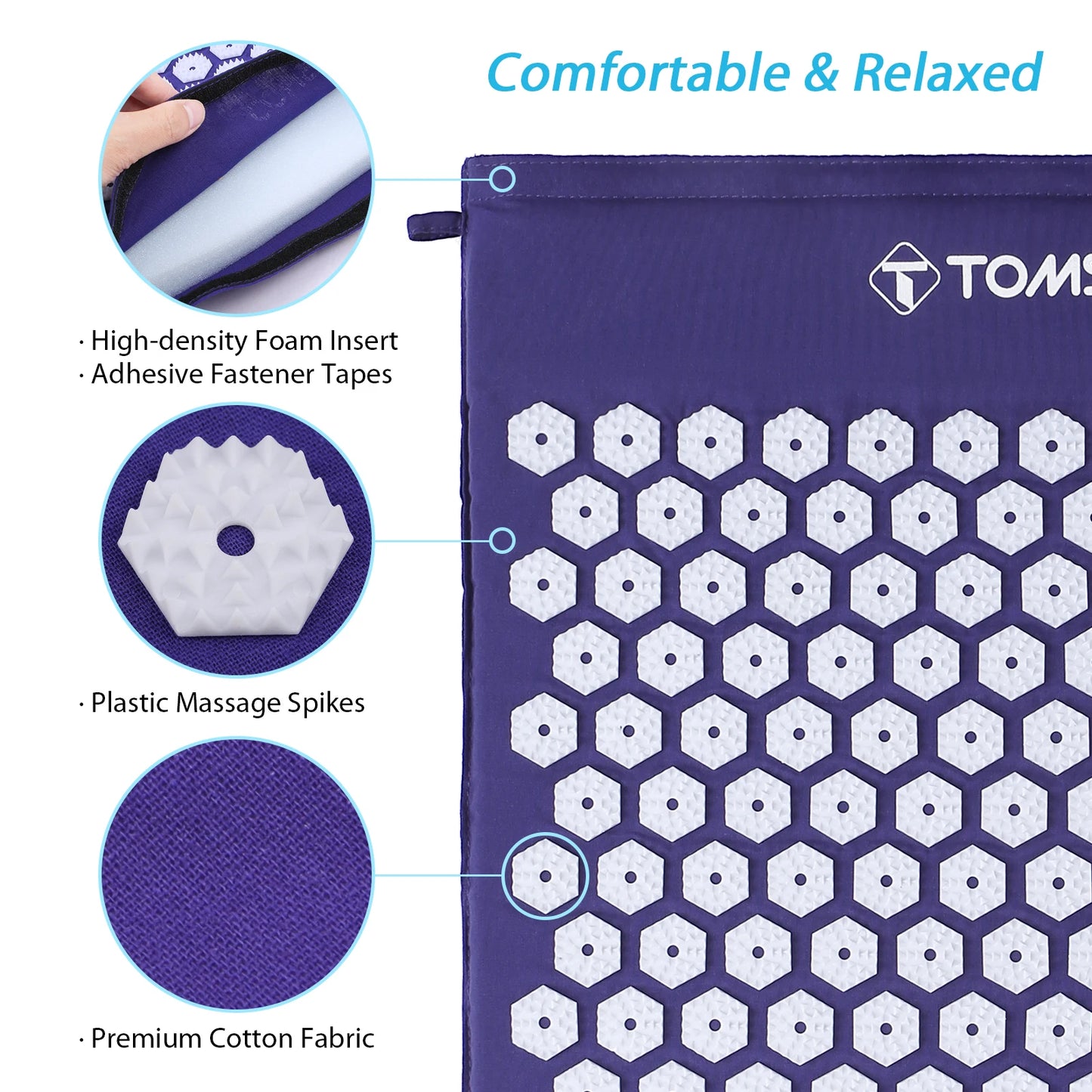 LIXADA Acupressure Mat And Pillow Set For Muscle Relaxation