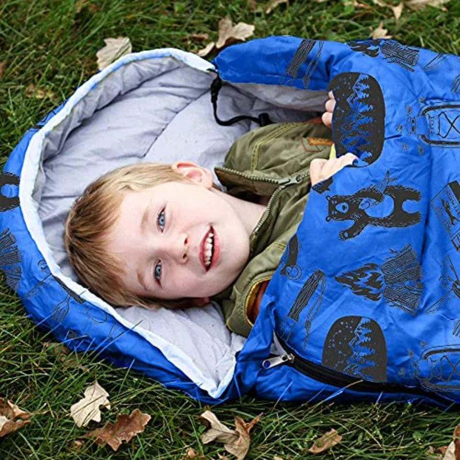 KidzAdventure Mummy Style Sleeping Bag With Pillow Sleeve