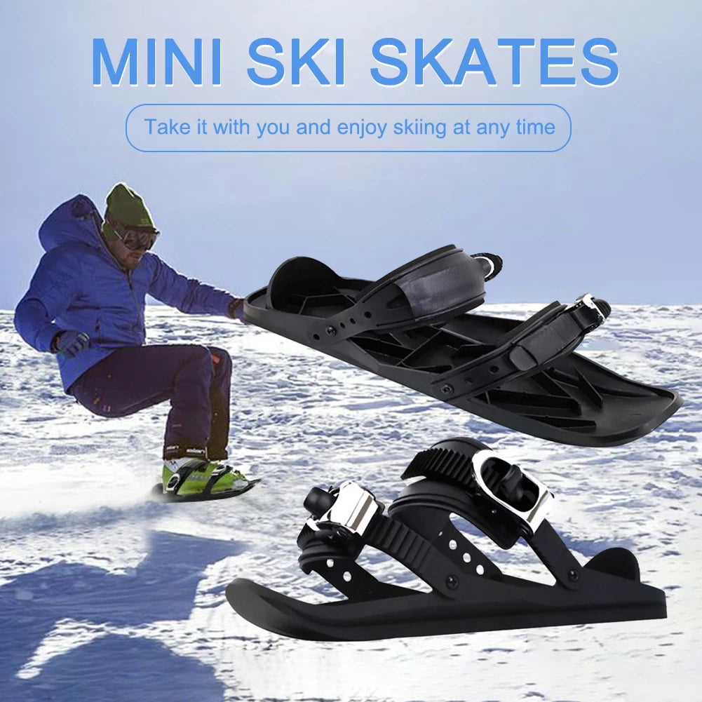 MOJOYCE Mini Ski Skates Adjustable Snowboard Boots Winter