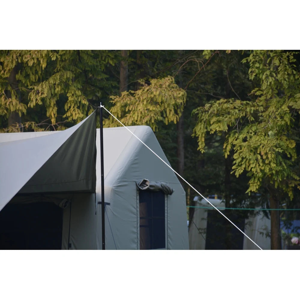 5min Easy Setup Large Inflatable Camping Tent 300D Cotton Fabric Ventilation with Canopy Waterproof Windproof Blow up Tents