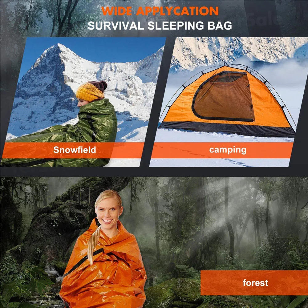 Choice Outdoor Survival Sleeping Bag Mylar Thermal Blanket