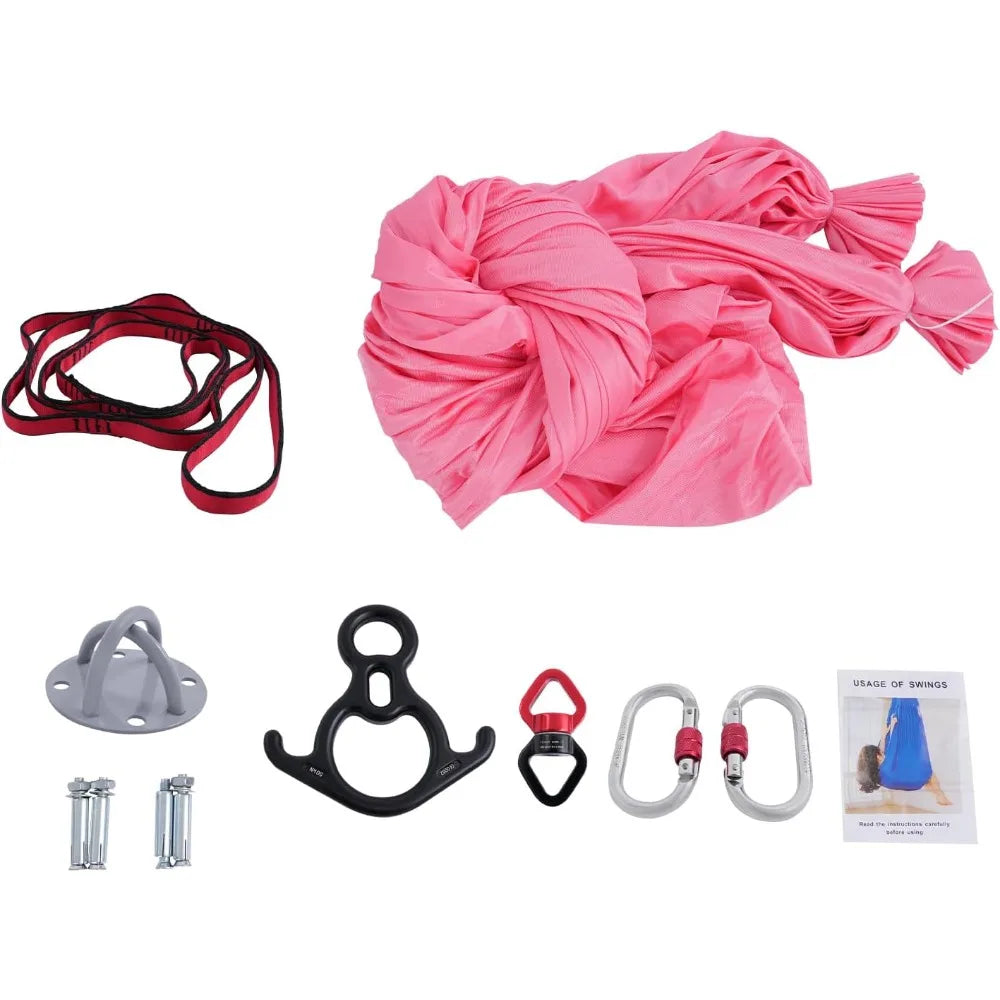 Hign Concerned Aerial Silks Yoga Swing Set For Home