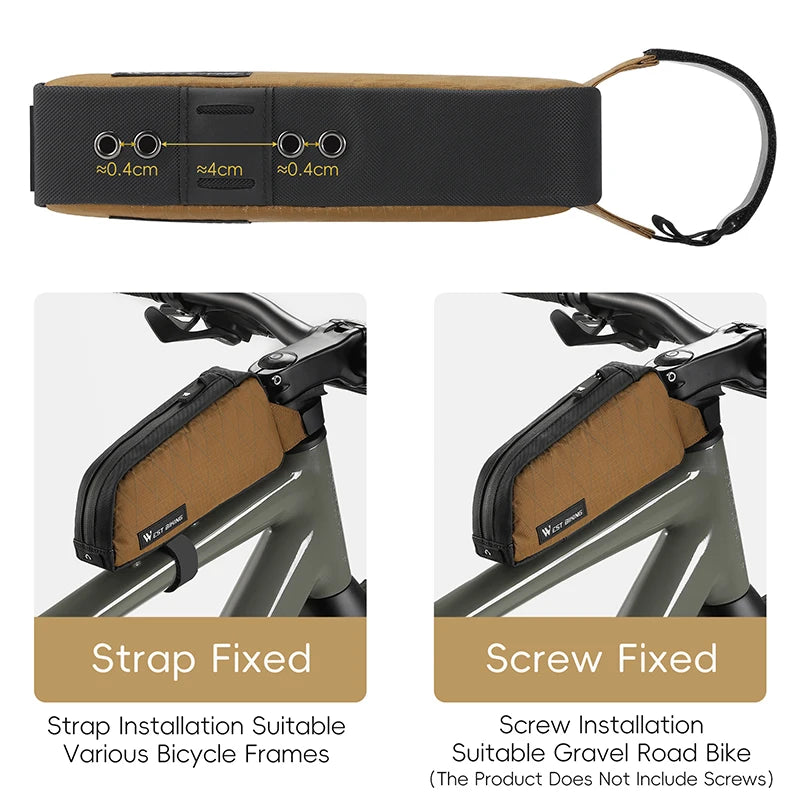 West Biking Ultralight Bike Bag Top Tube Triangle Pannier