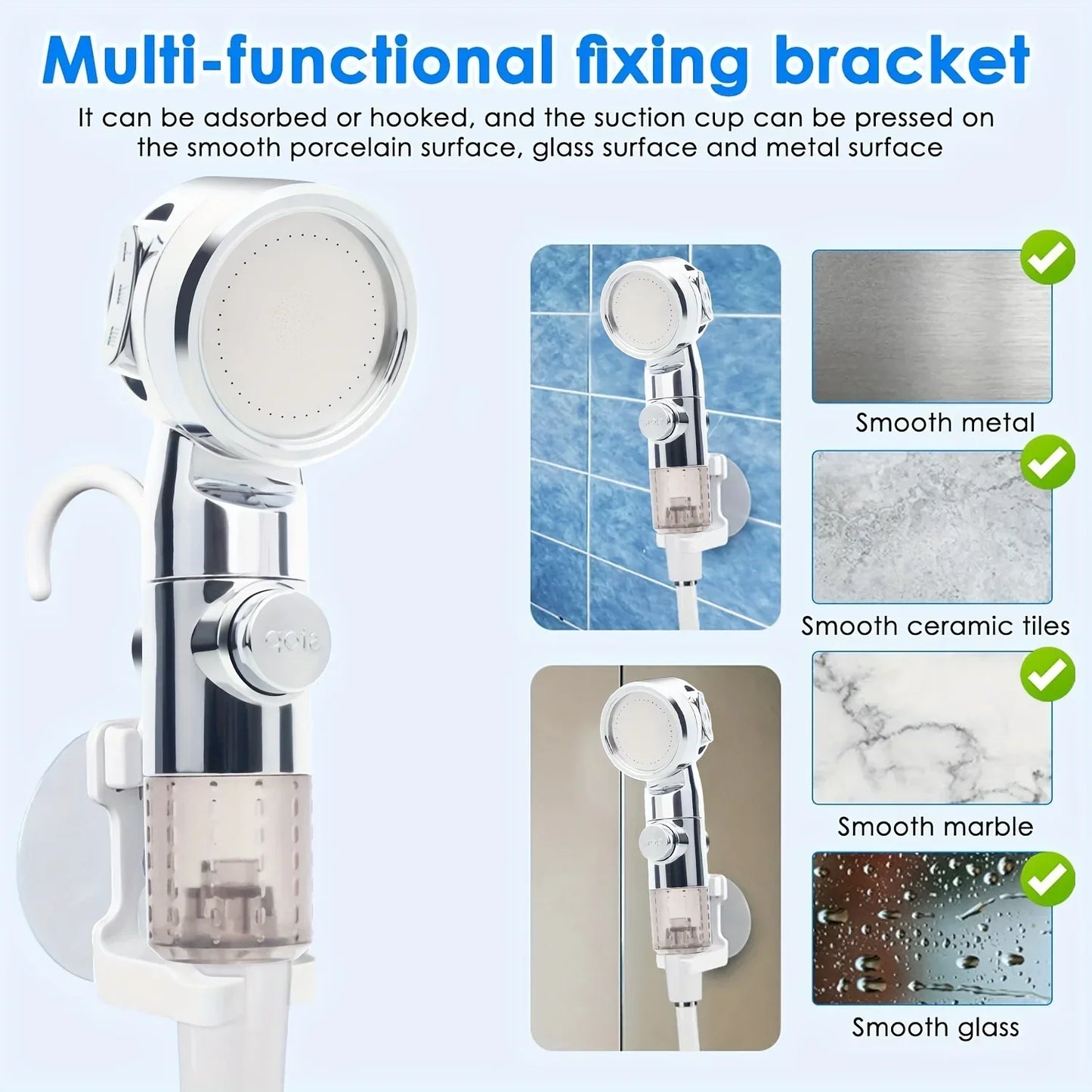 Portable USB Rechargeable shower head, Multi-Purpose Watering System,Garden Hose Nozzle with US Standard Connector for Outdoor