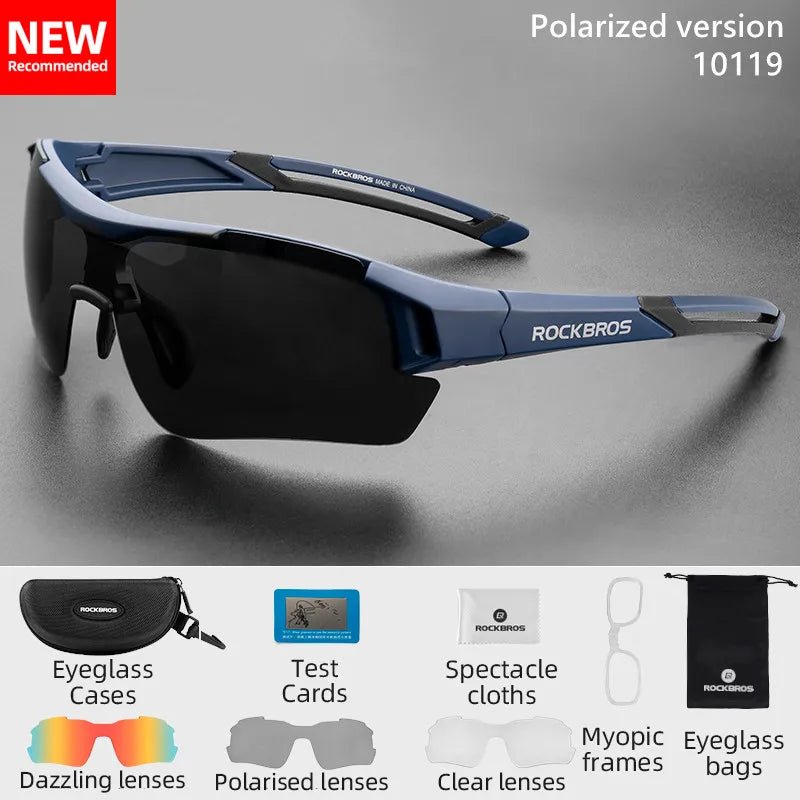 Rockbros Polarized Cycling Glasses UV400 Sports Eyewear