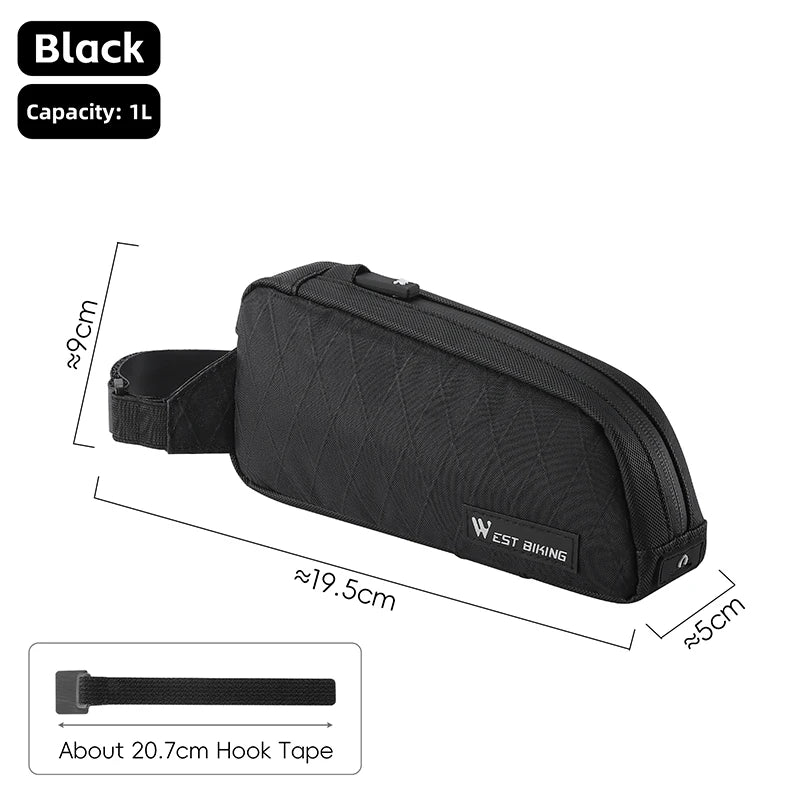 West Biking Ultralight Bike Bag Top Tube Triangle Pannier