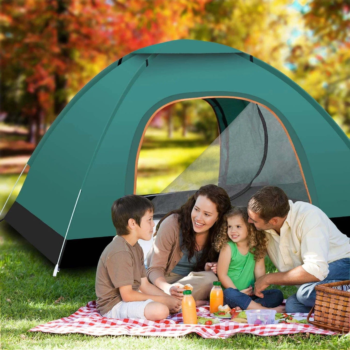 Automatic Pop Up Outdoor Camping Hiking Waterproof Sun Proof Tent Portable Backpacking Folding Tents Travelling Tools 2-3 Person