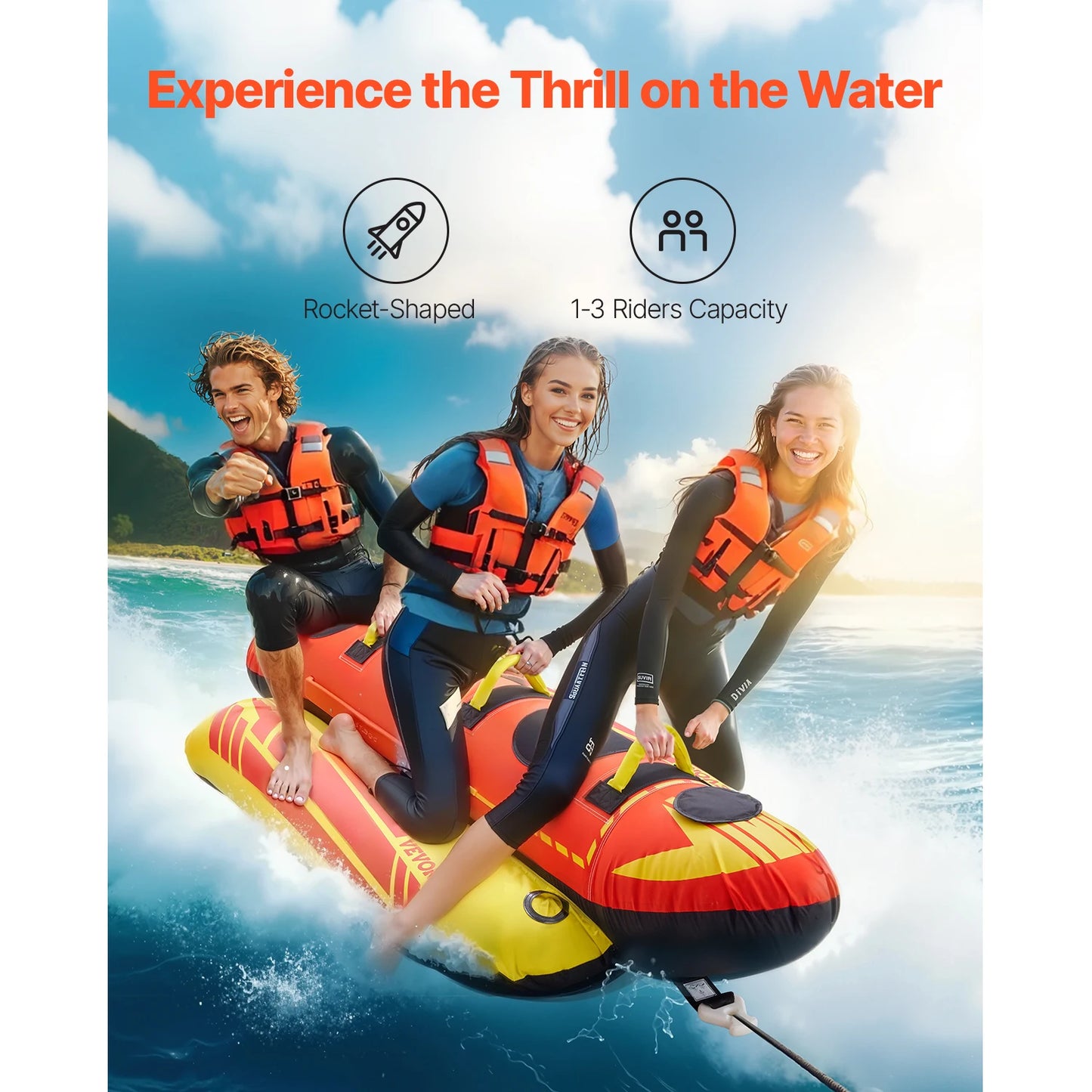 Outdoor Adventures Hub SucceBuy Towable Tubes For Boating