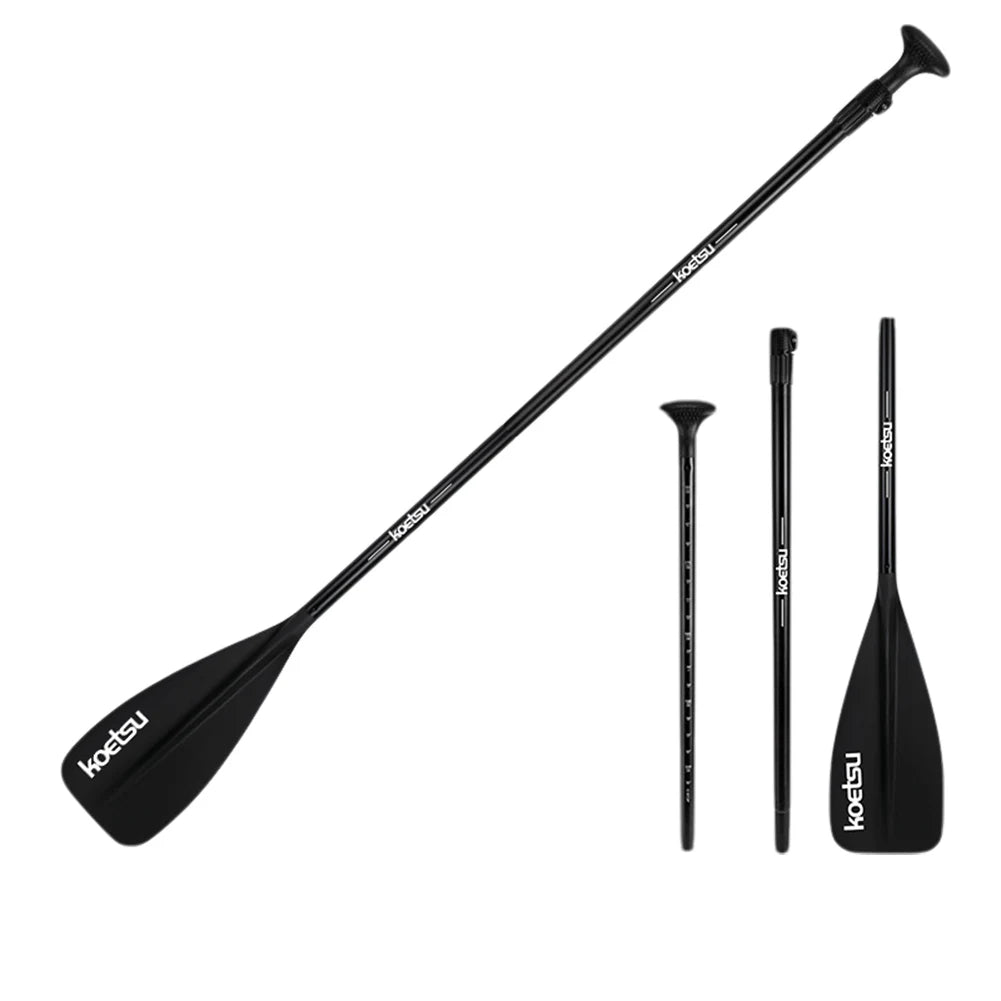 Double Head Stand Up Paddle Board Adjustable Length Detachable SUP Paddle Aluminum Alloy Kayak Boat Paddle for Boating Kayaking