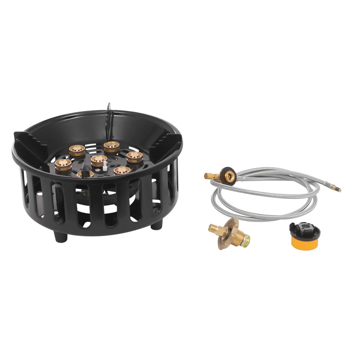 Portable Camping Gas Stove 21000W Windproof With Adapters