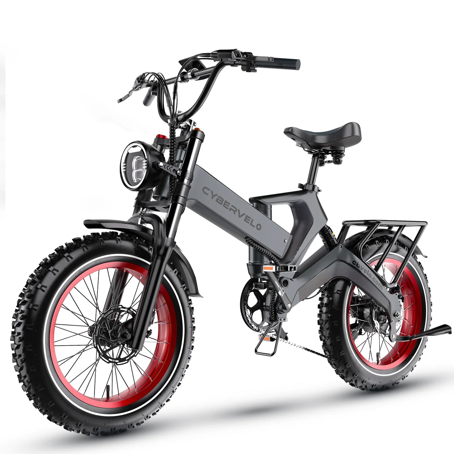 CYBERVELO Folding Electric Bike 1000W 48V 25Ah Battery