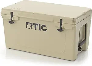 65 QT Ultra-Tough Cooler Hard Insulated Portable Ice Chest Box for Beach, Drink, Beverage, Camping, Picnic, Fishing, Boat, Barb