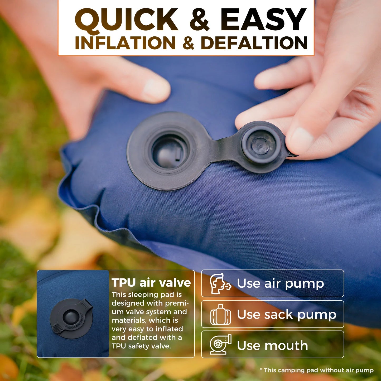 KingCamp Ultralight Inflatable Sleeping Pad For Camping