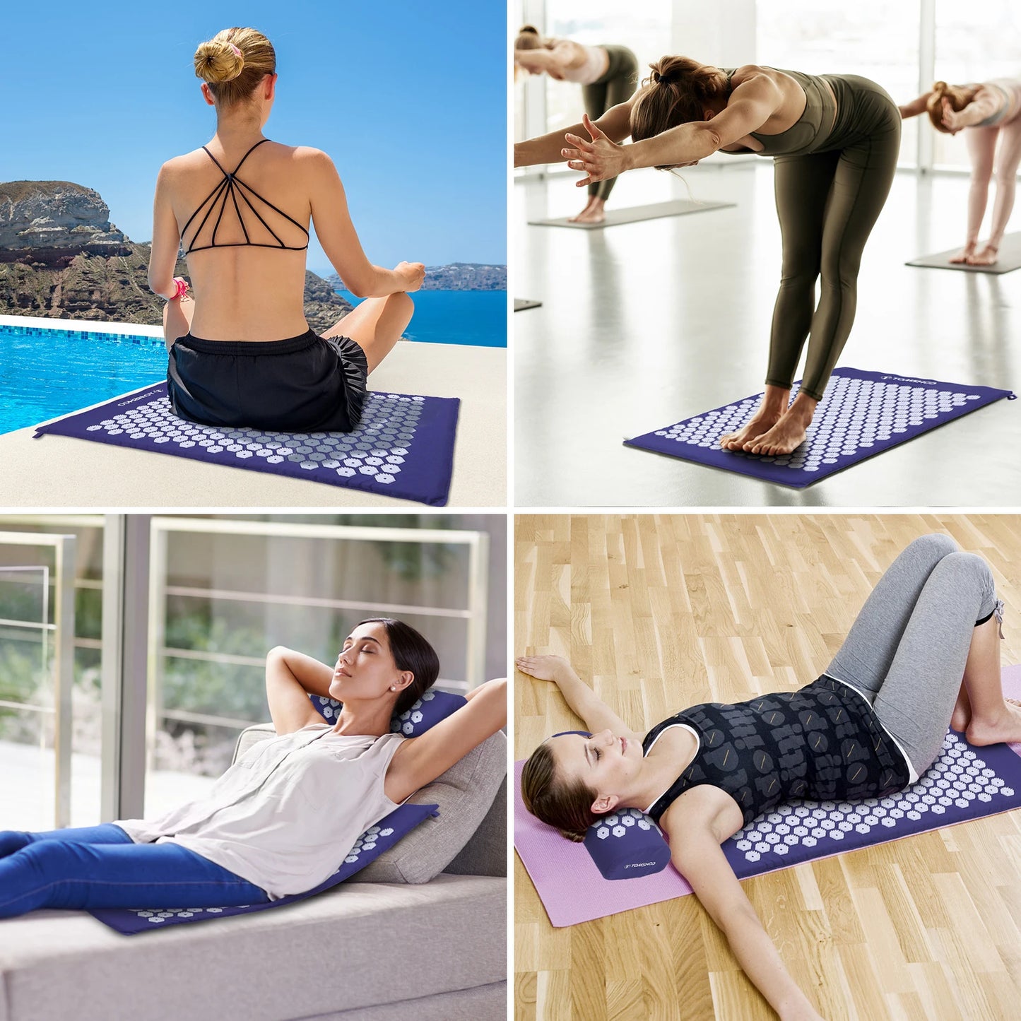 LIXADA Acupressure Mat And Pillow Set For Muscle Relaxation