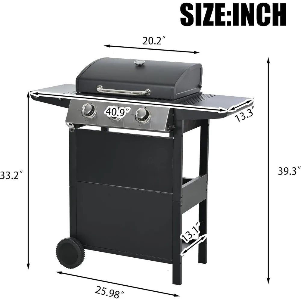 3 Burner Propane Gas Grill with Heavy Duty Cabinet Design