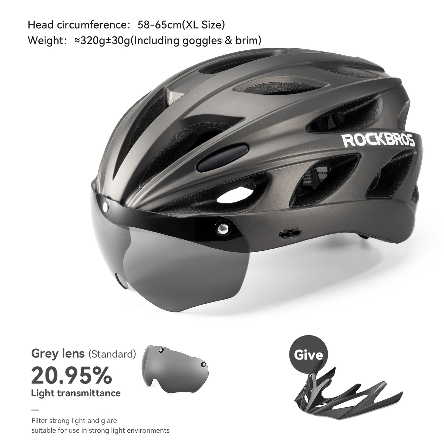 Rockbros Cycling Helmet Lightweight Head Protection