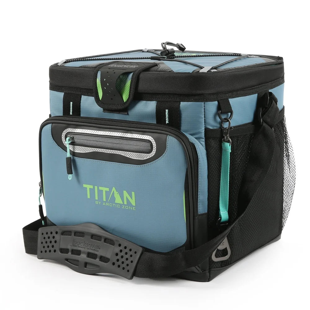24 Can Zipperless Soft Cooler with Deep Freeze Insulation Leak Proof Lining Road Trips Fishing Camping Beach BBQs and More