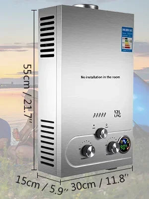VEVOR Propane Gas Tankless Water Heater for Instant Heating