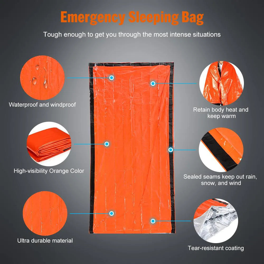 Choice Outdoor Survival Sleeping Bag Mylar Thermal Blanket