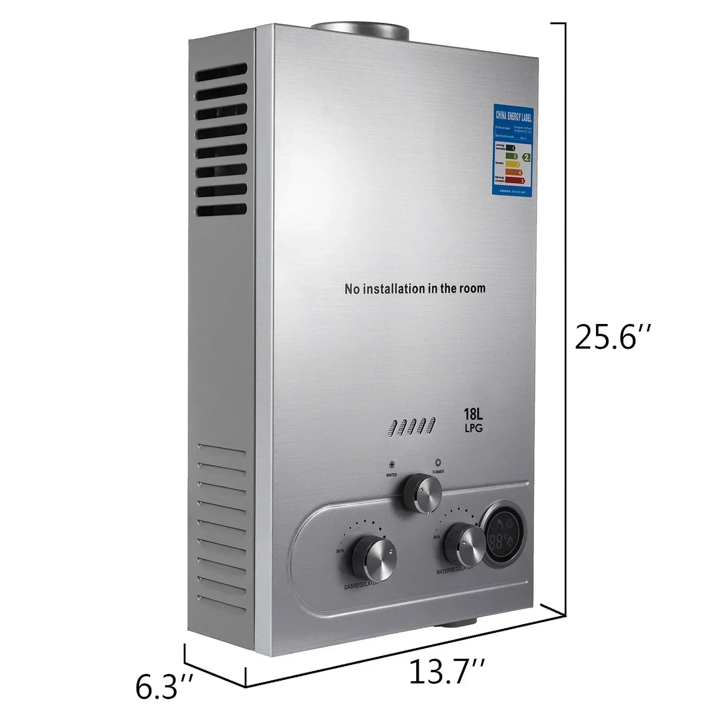 VEVOR Propane Gas Tankless Water Heater for Instant Heating